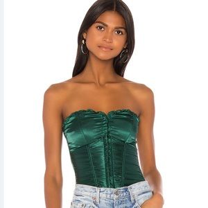 Revolve Sevilla Corset Top Green.